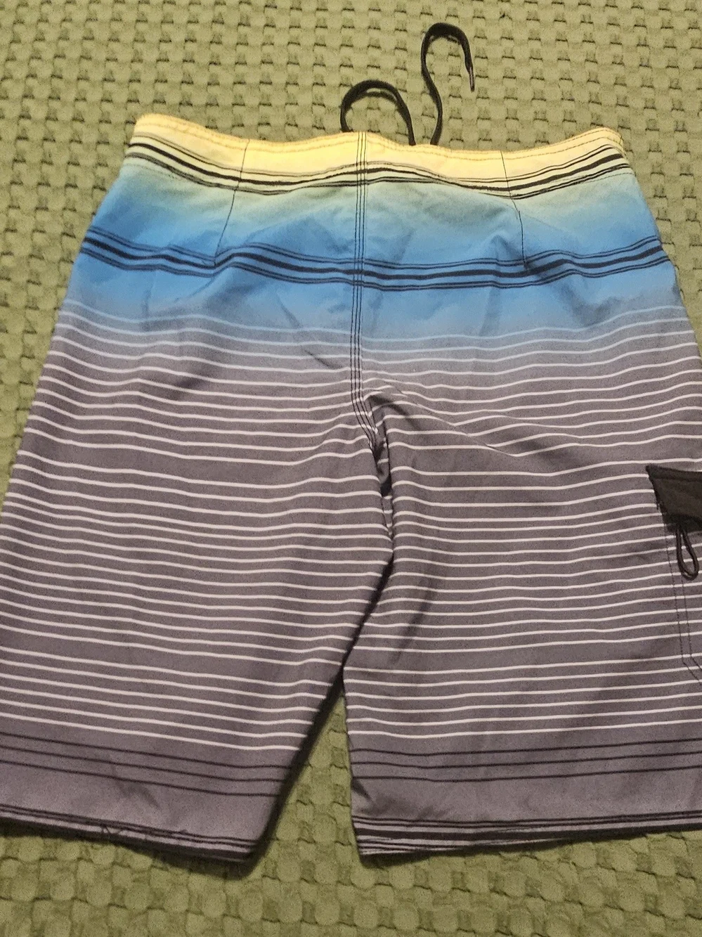 Hang Ten Blue Gradient Stripe Board Shorts
